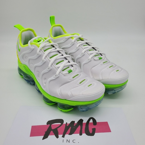 Nike Air VaporMax Plus Tennis Ball White Electric - Picture 6 of 9